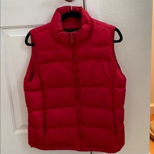 Eddie Bauer red puff vest